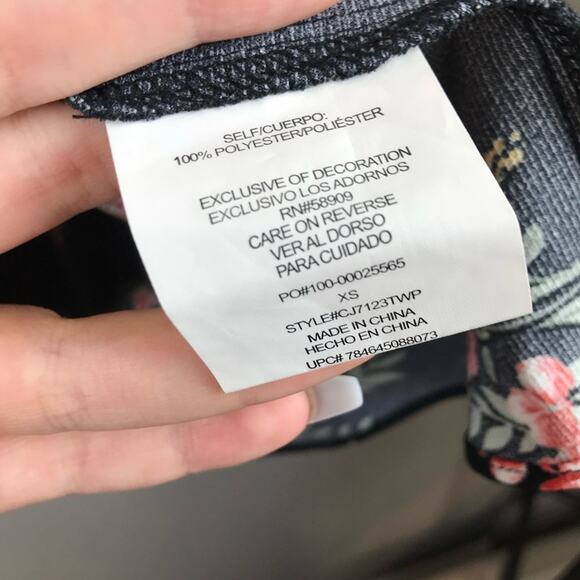 Copper Key Bell Sleeve Boho Floral Fit and Flare Dress XS - Picture 8 of 8